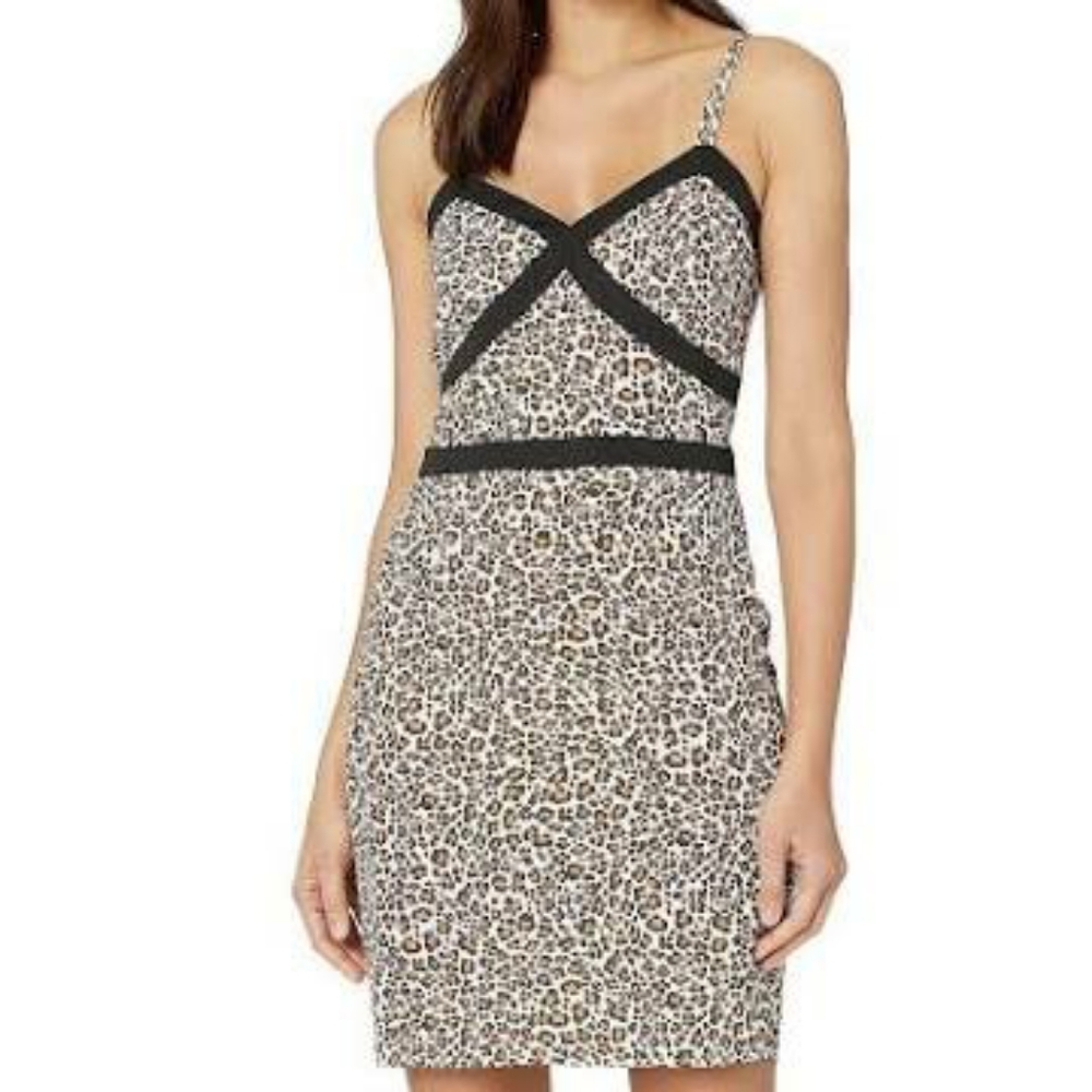Bebe Animal Print Cami Dress